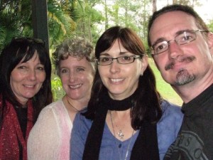 Zoe, Veronica, Helen and myself at Olvar Wood