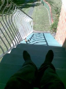 shoes off, after the packing