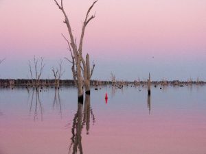 Sunset over Lake Mulwala